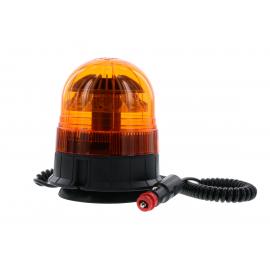 Girofaro LED magnetico 1 ventosa rotante ambra